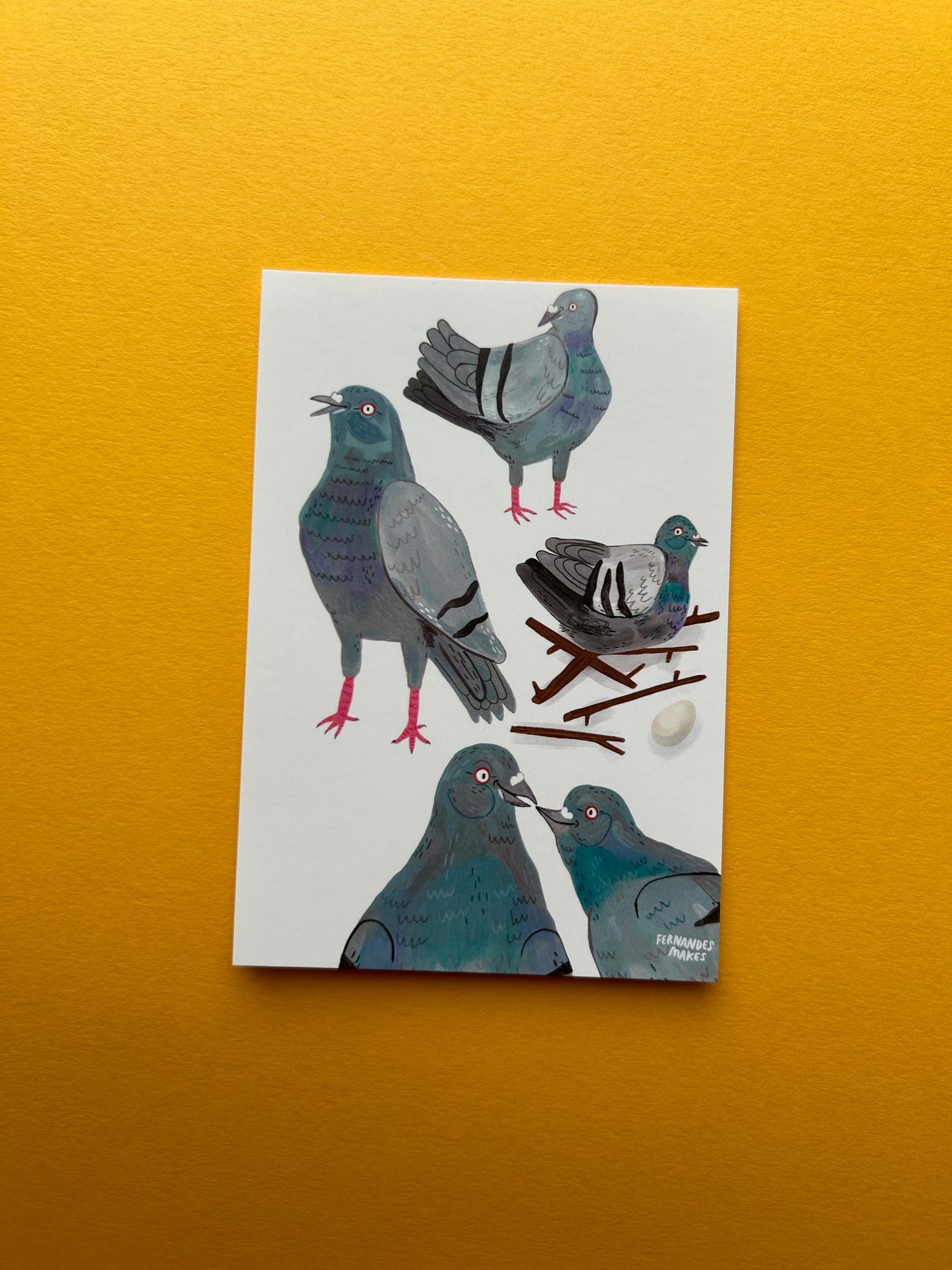 Pigeon Pals Postcard