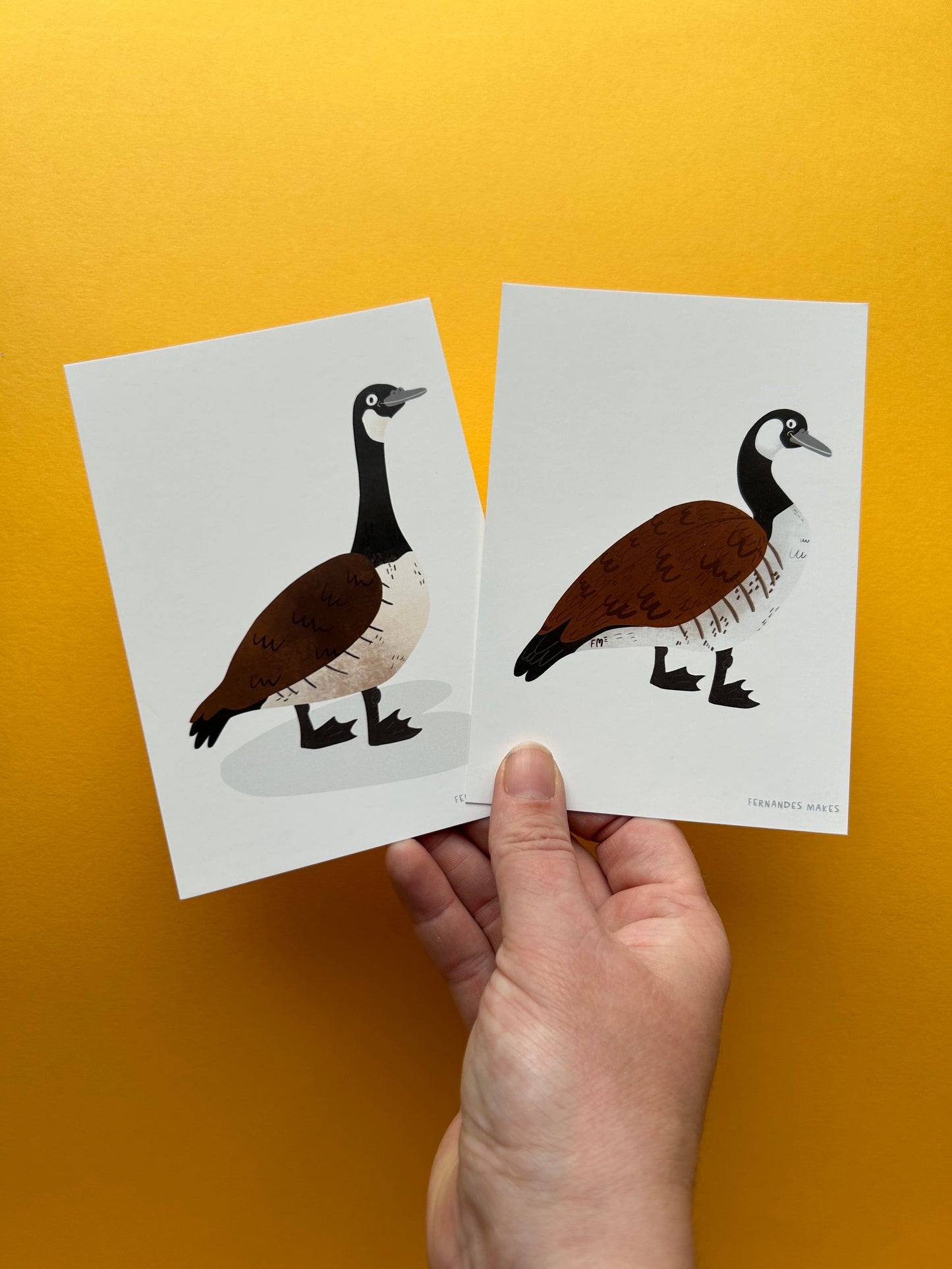 Proud Happy Goose (neck down) Postcard
