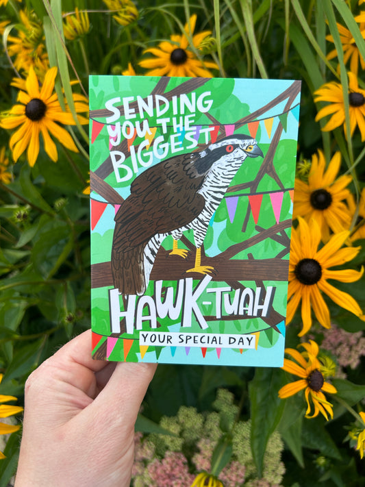 Hawk Tuah Greeting Card