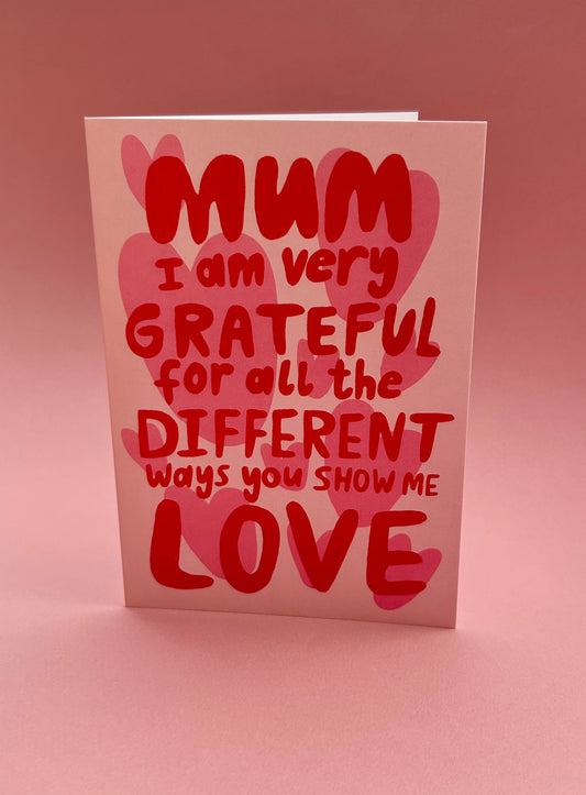 Mum Different Ways Greeting Card