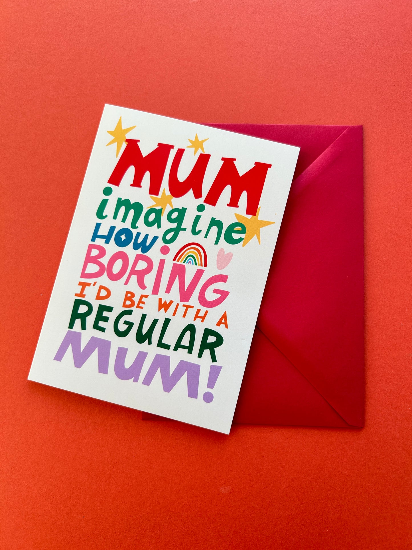 Regular Mum Greeting Card