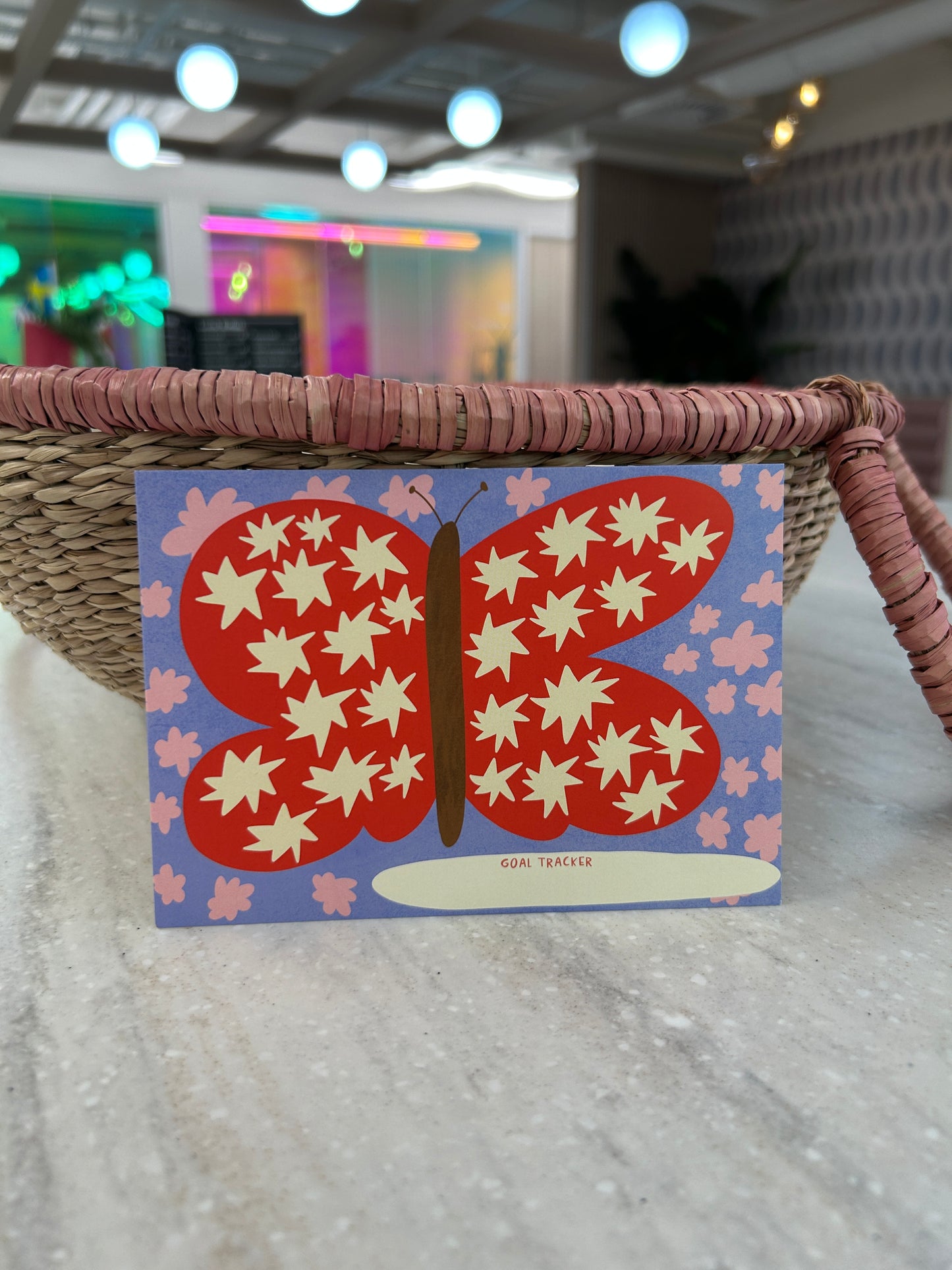 Butterfly Goal Tracker Postcard