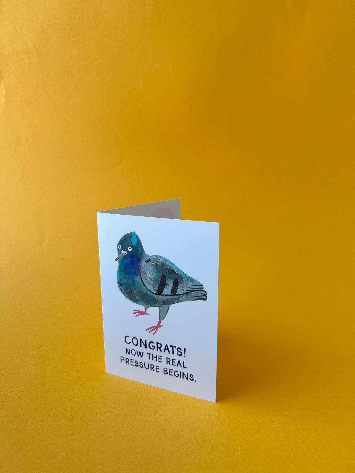Congrats! Now The Real Pressure Begins Greeting Card