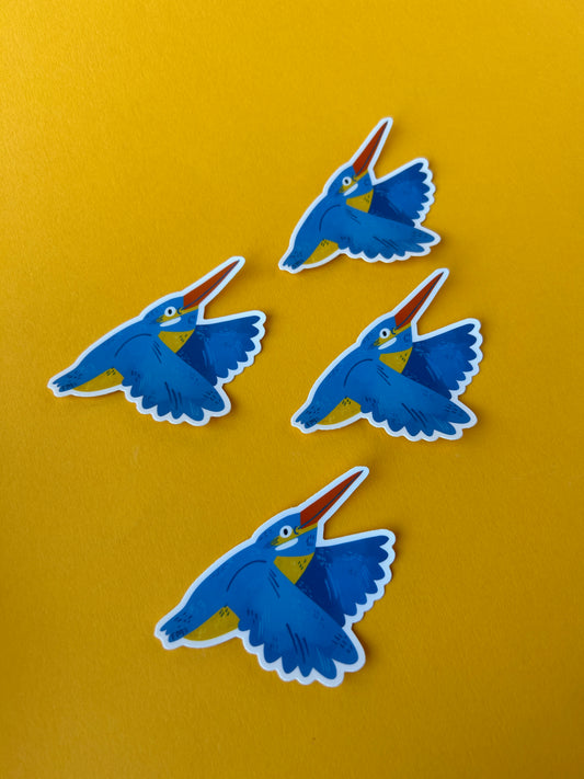 Kingfisher Matte Vinyl Sticker