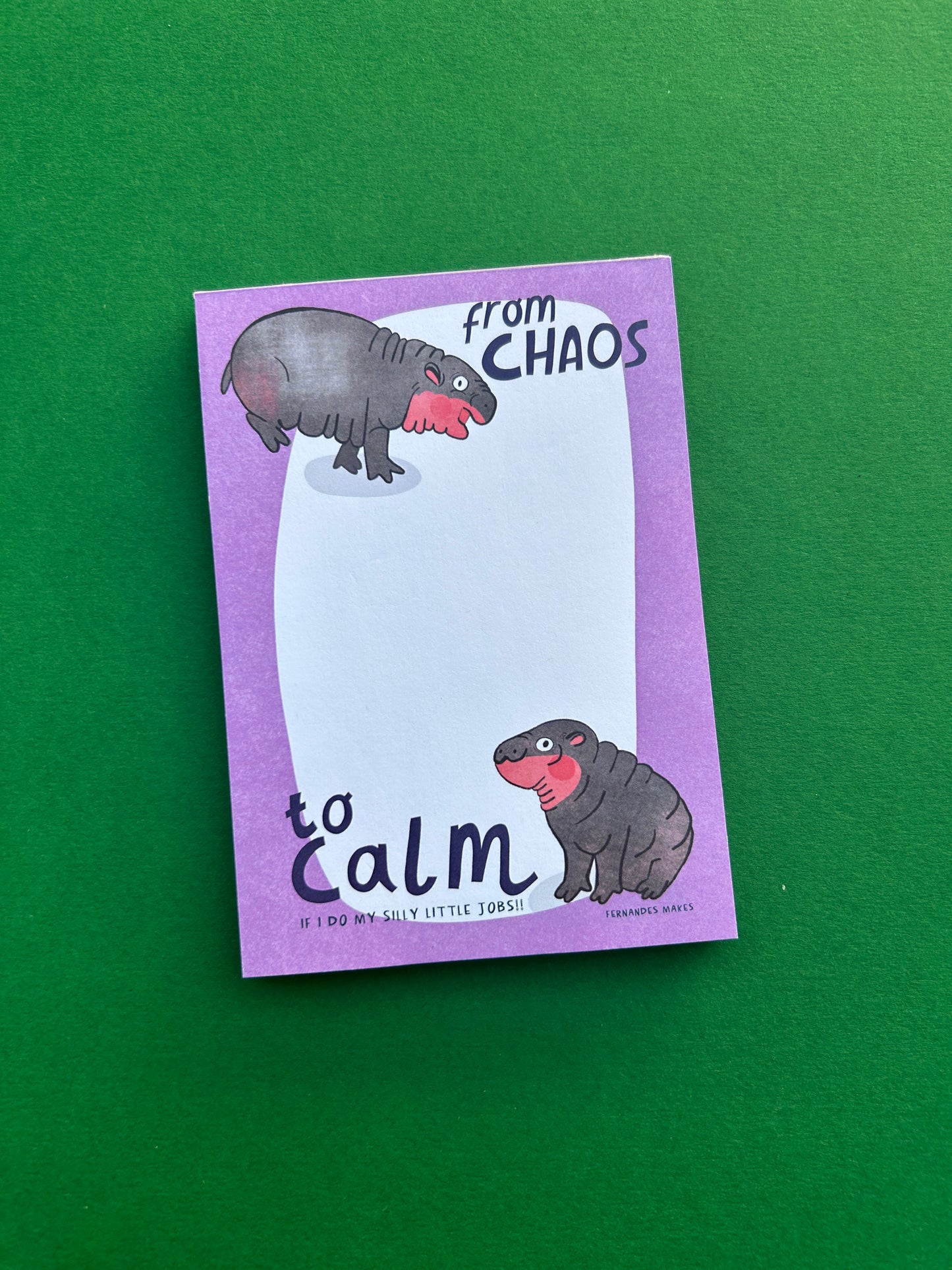 Chaos to Calm Notepad