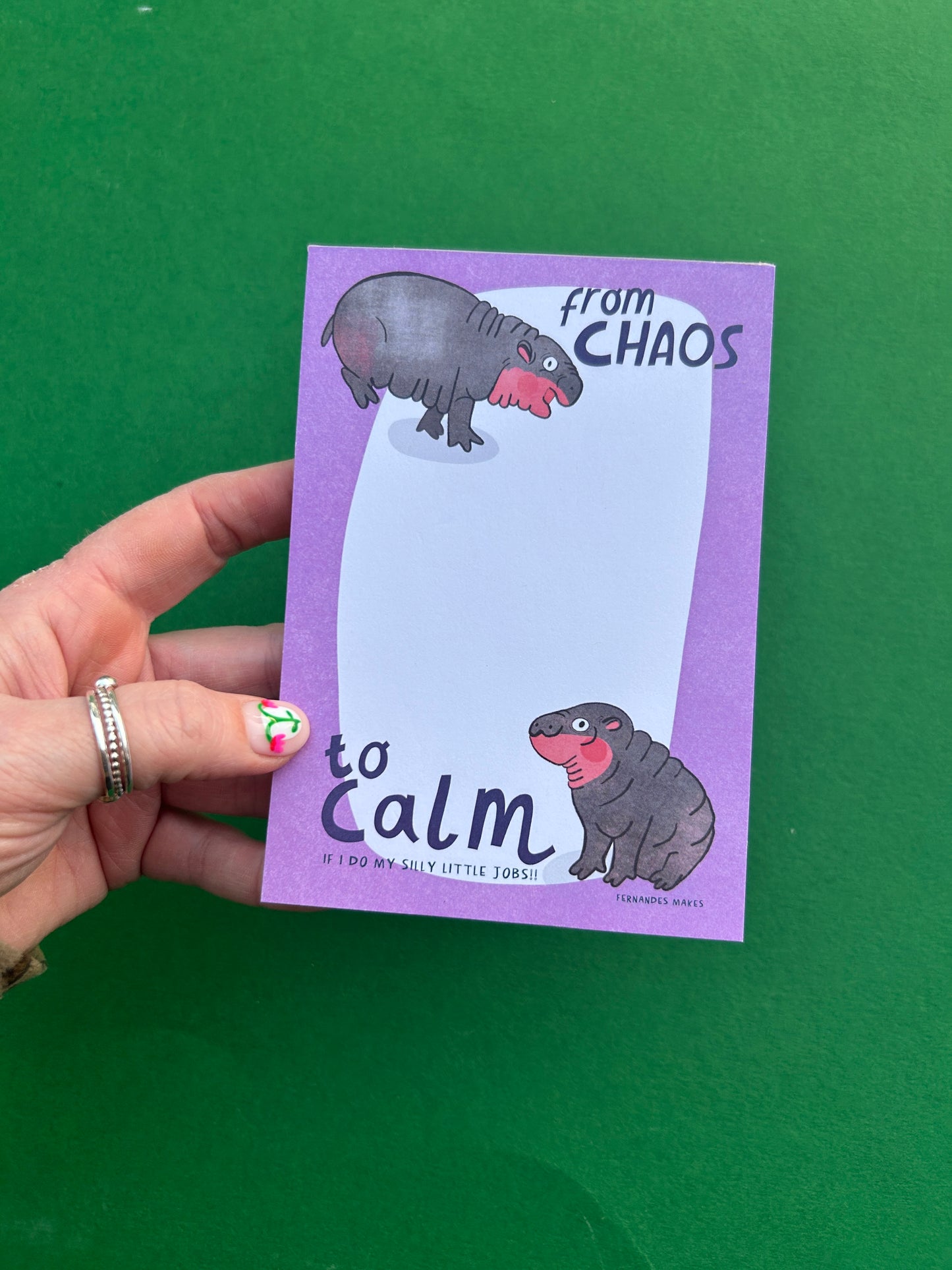 Chaos to Calm Notepad
