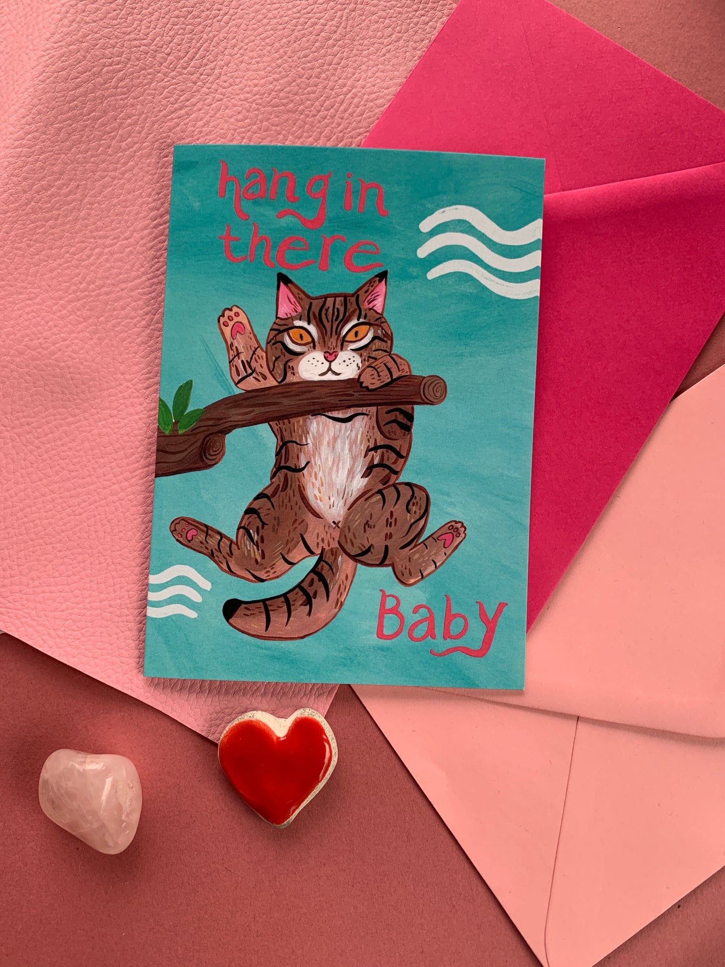 Hang In There Baby Greeting Card