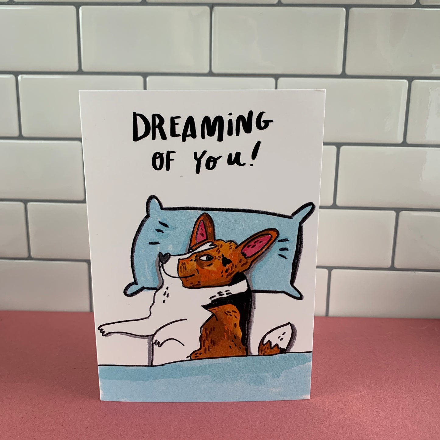Dreaming of You! Corgi Greeting Card