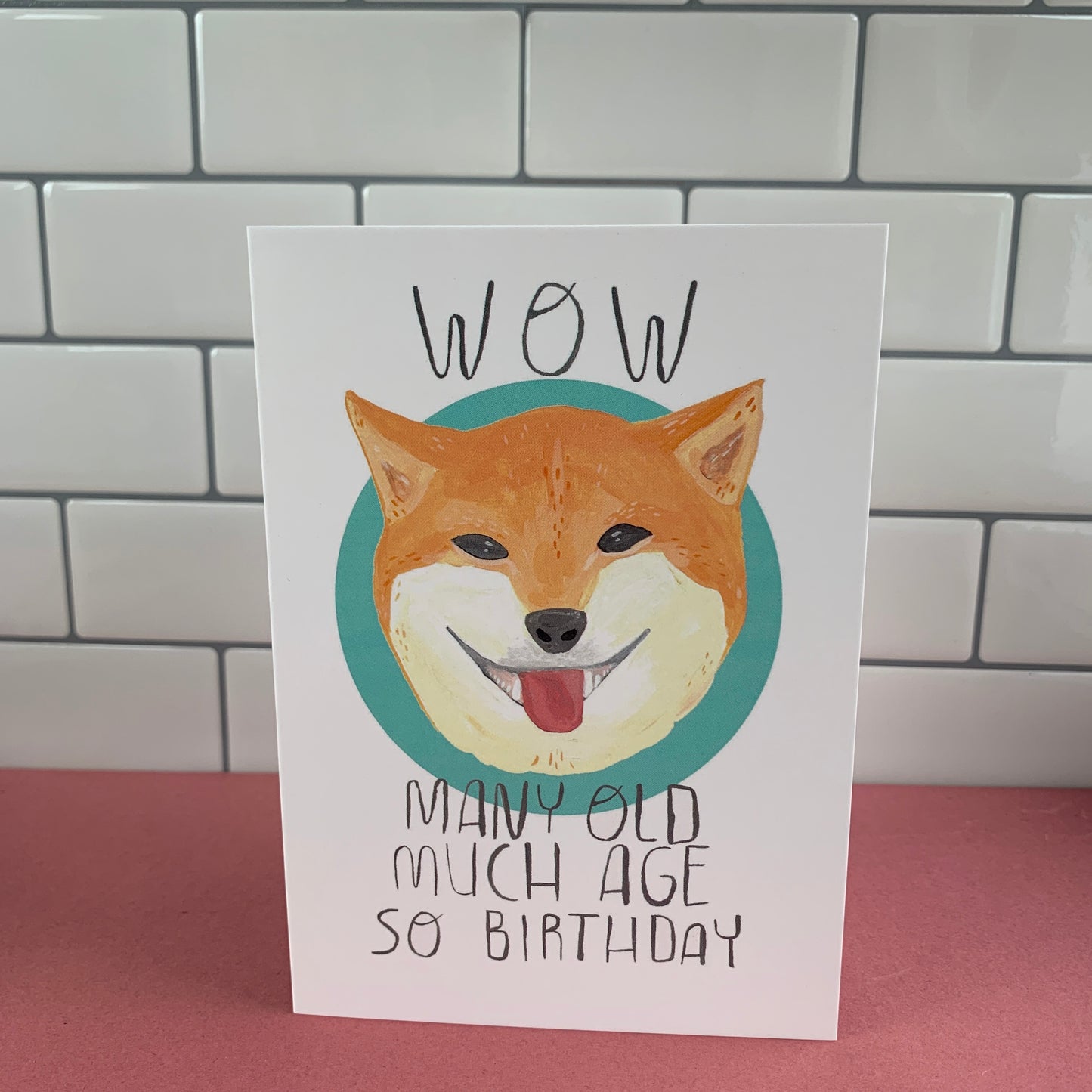 Many Old, Much Age - Shiba Inu Greeting Card