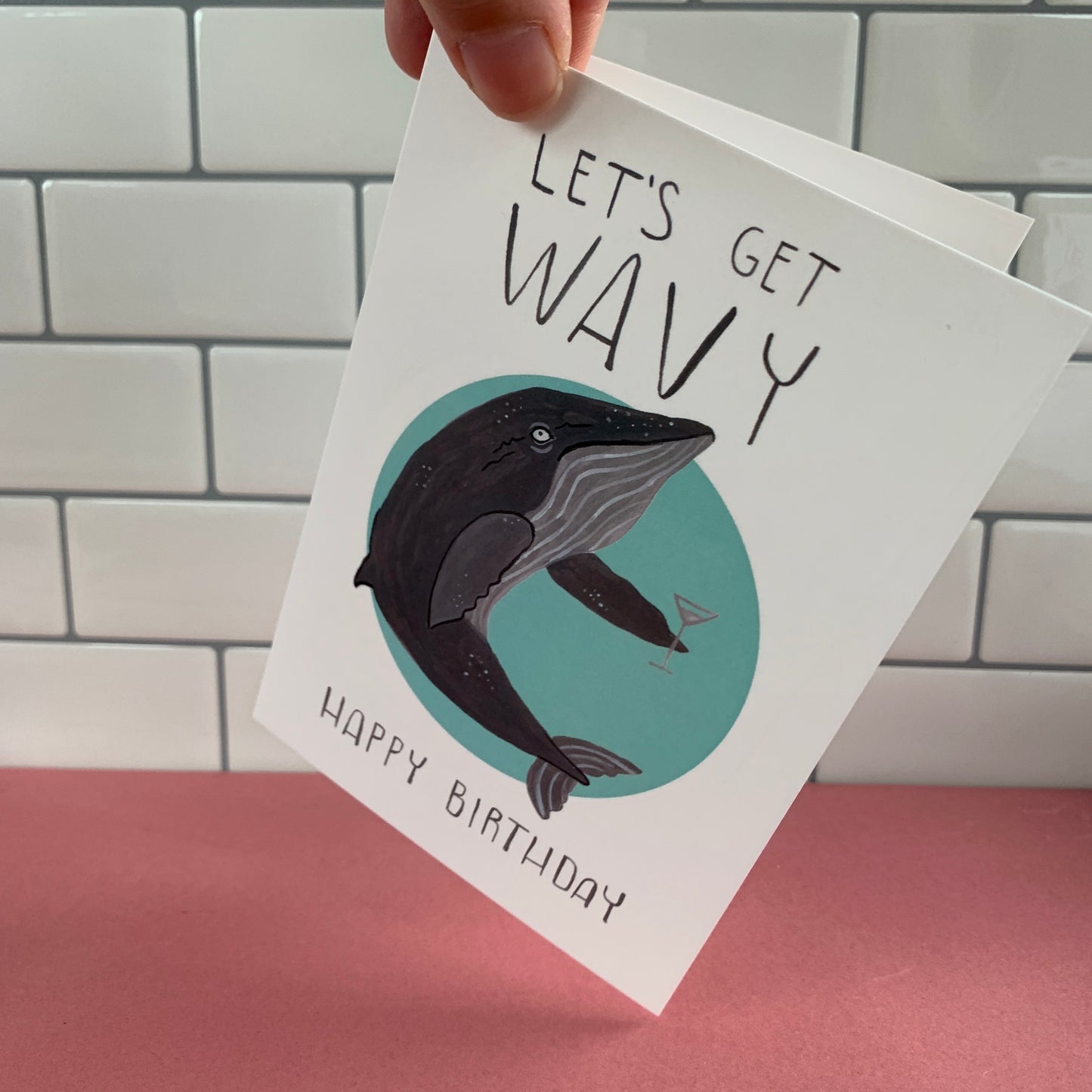 Let's Get Wavy Greeting Card