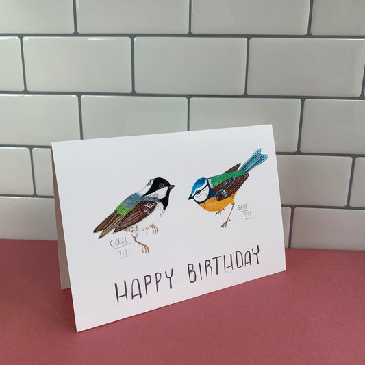 Pair of Tits Birthday Greeting Card