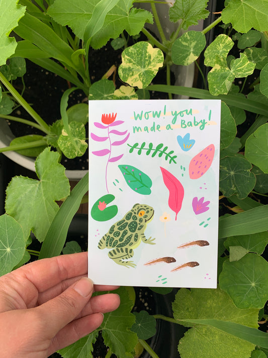 Wow You Made a Baby! - Greeting Card