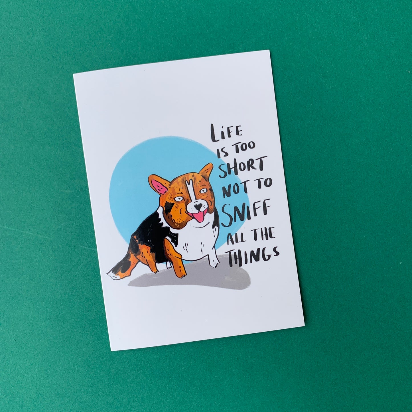 Life Is Too Short Not To Sniff All The Things Greeting Card