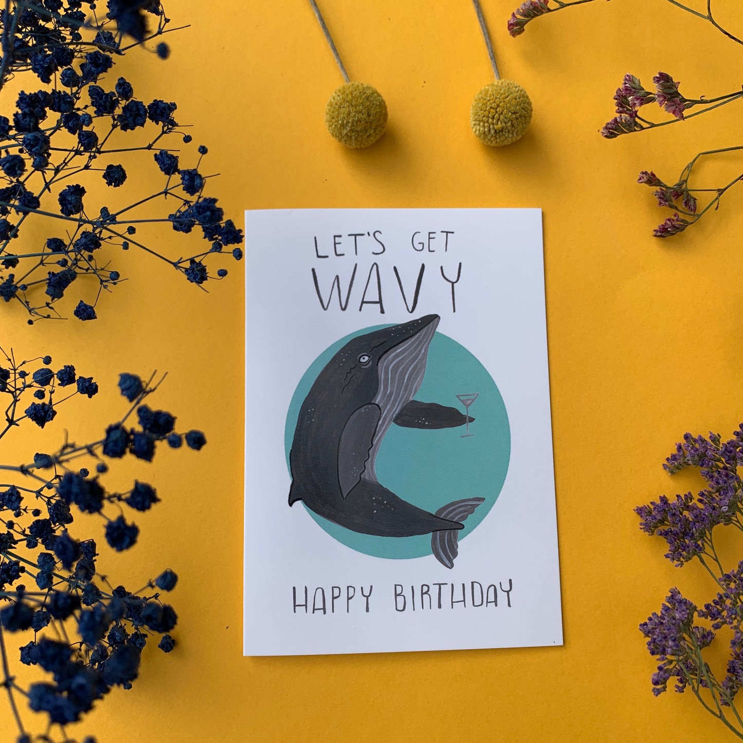 Let's Get Wavy Greeting Card