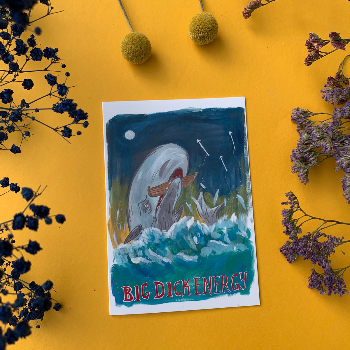 Big (Moby) Dick Energy Greeting Card