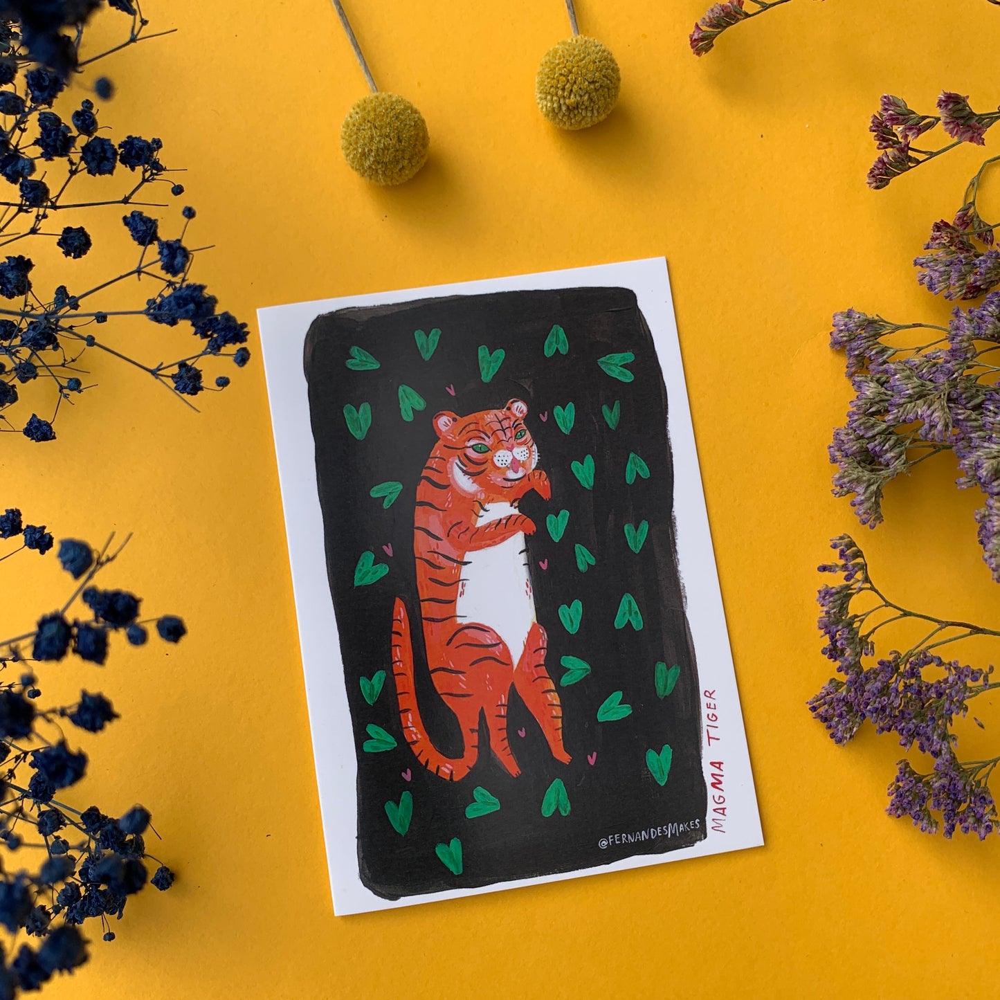 Sneaking Tiger Greeting Card