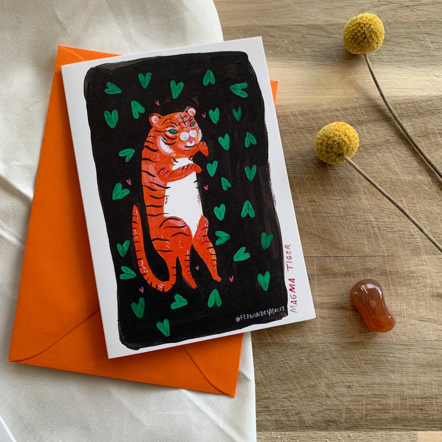 Sneaking Tiger Greeting Card