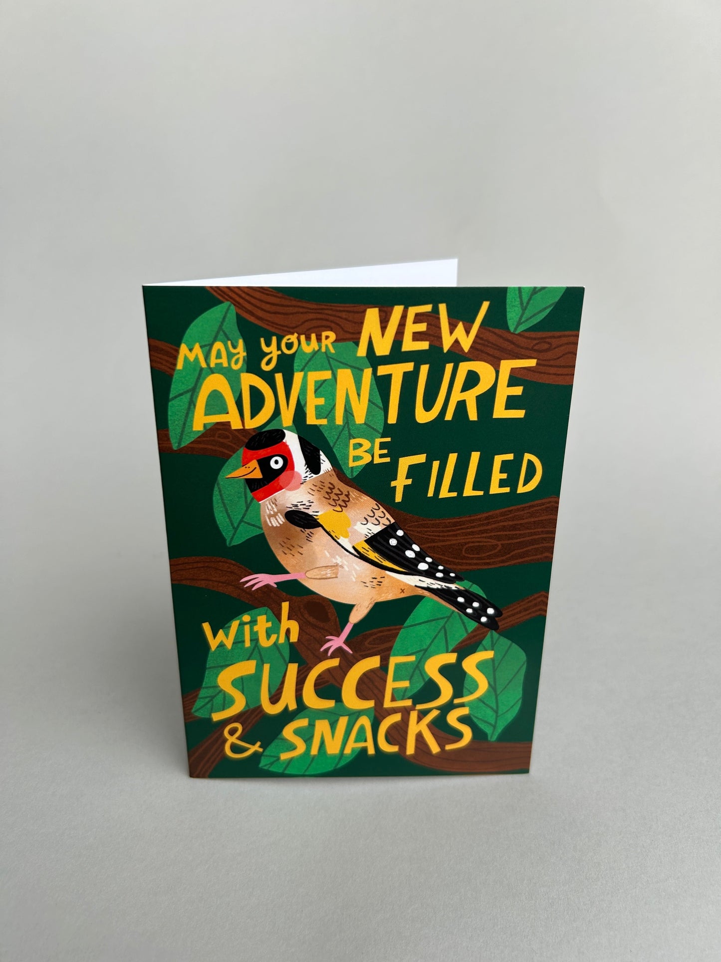 New Adventure Goldfinch Greeting Card