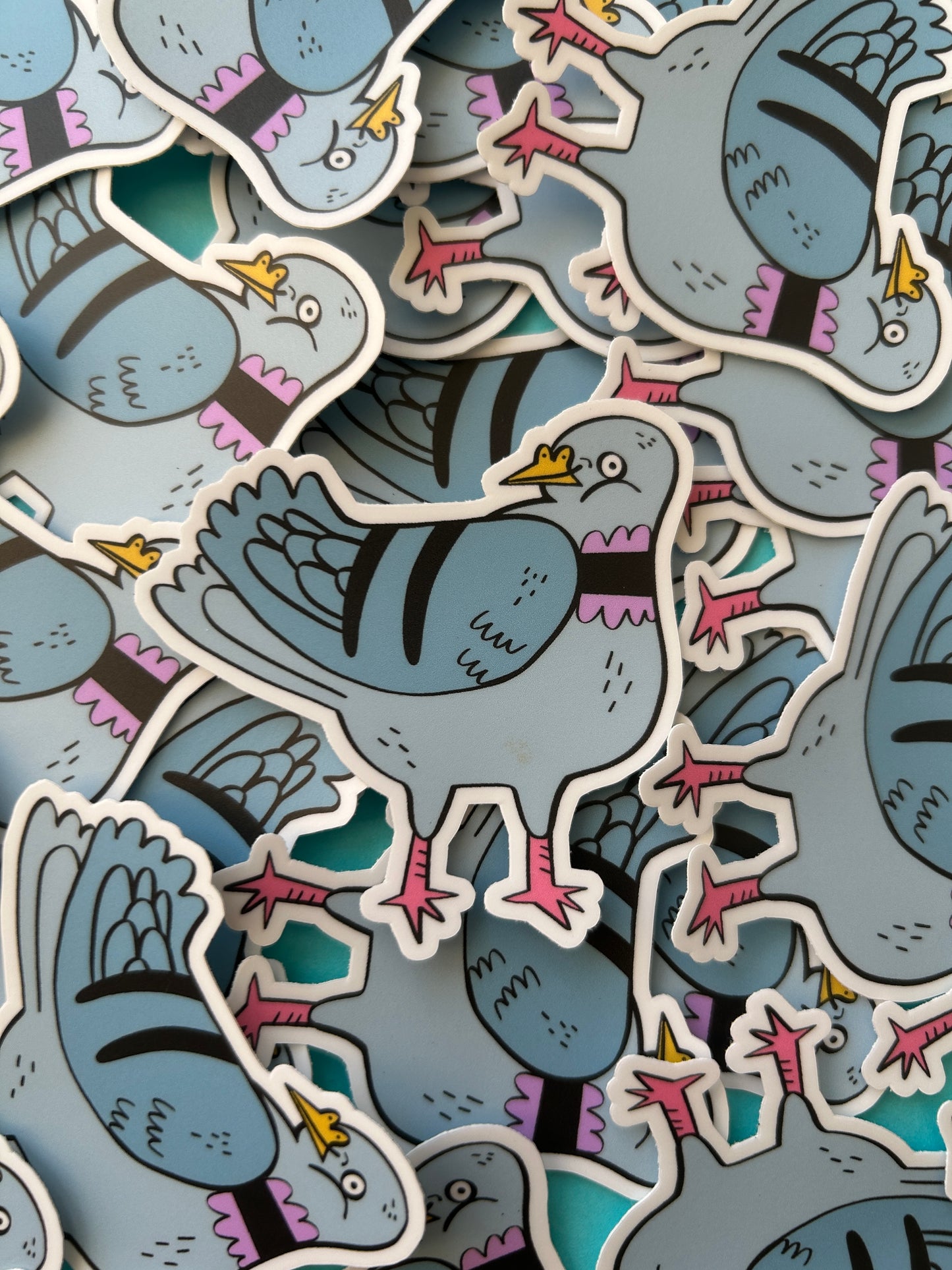 Pigeon Matte Vinyl Sticker