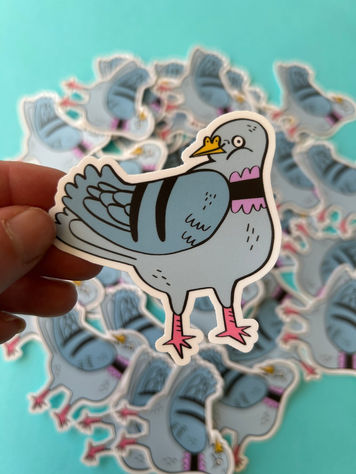 Pigeon Matte Vinyl Sticker