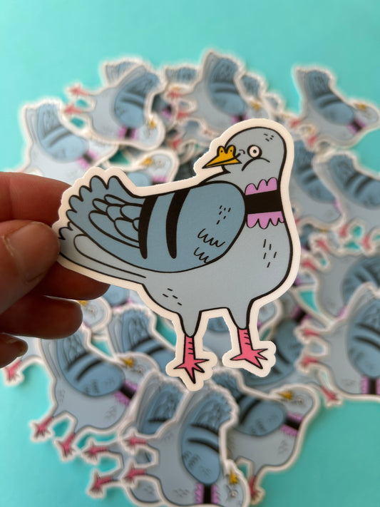 Pigeon Matte Vinyl Sticker