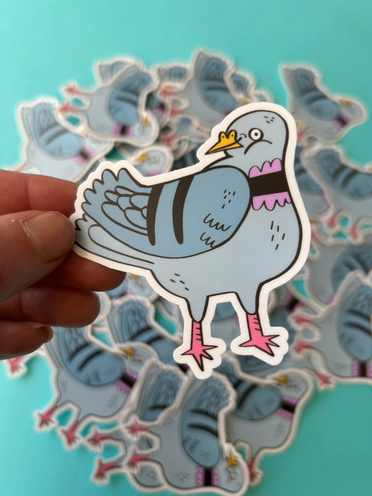 Pigeon Matte Vinyl Sticker