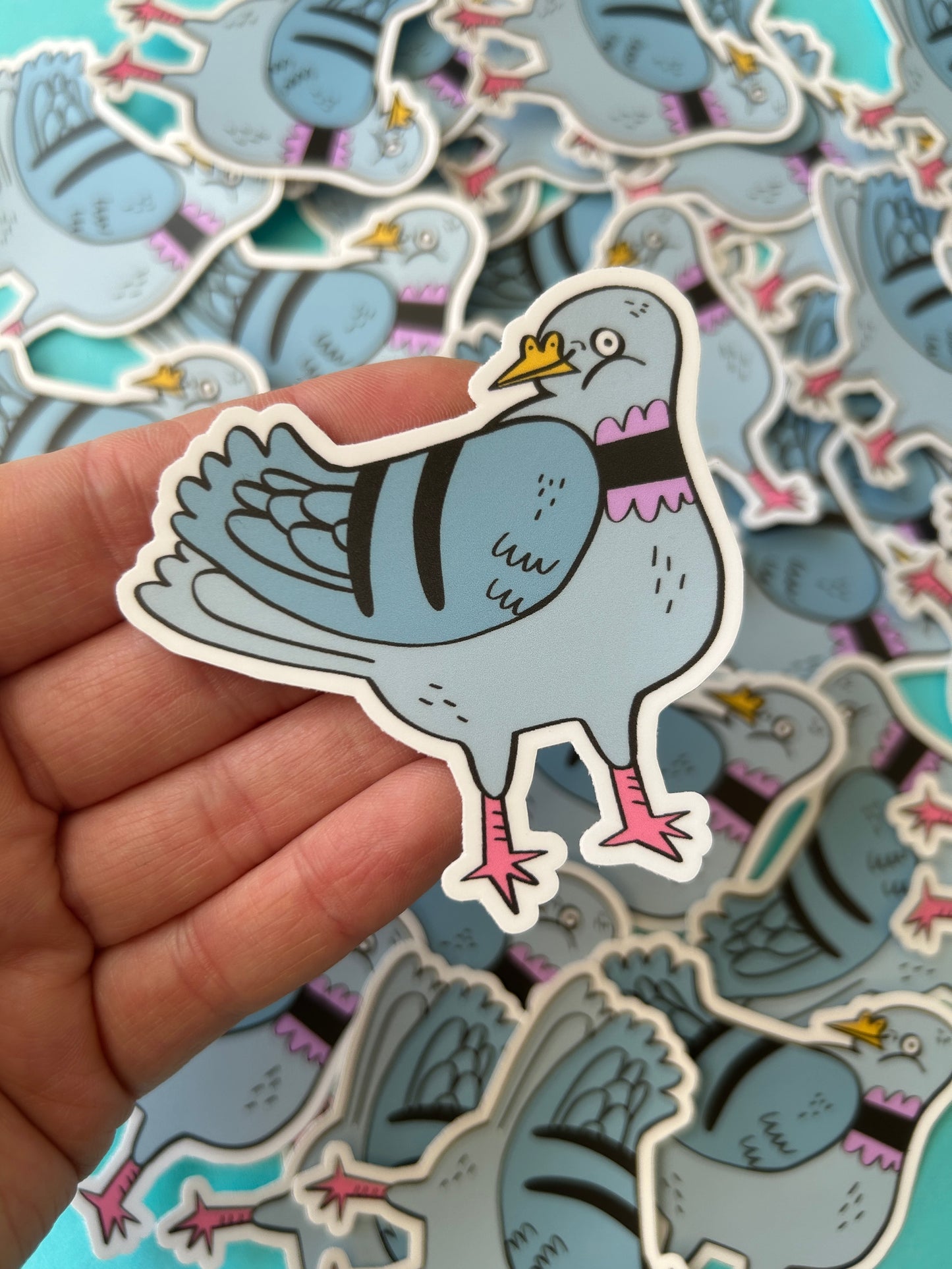 Pigeon Matte Vinyl Sticker