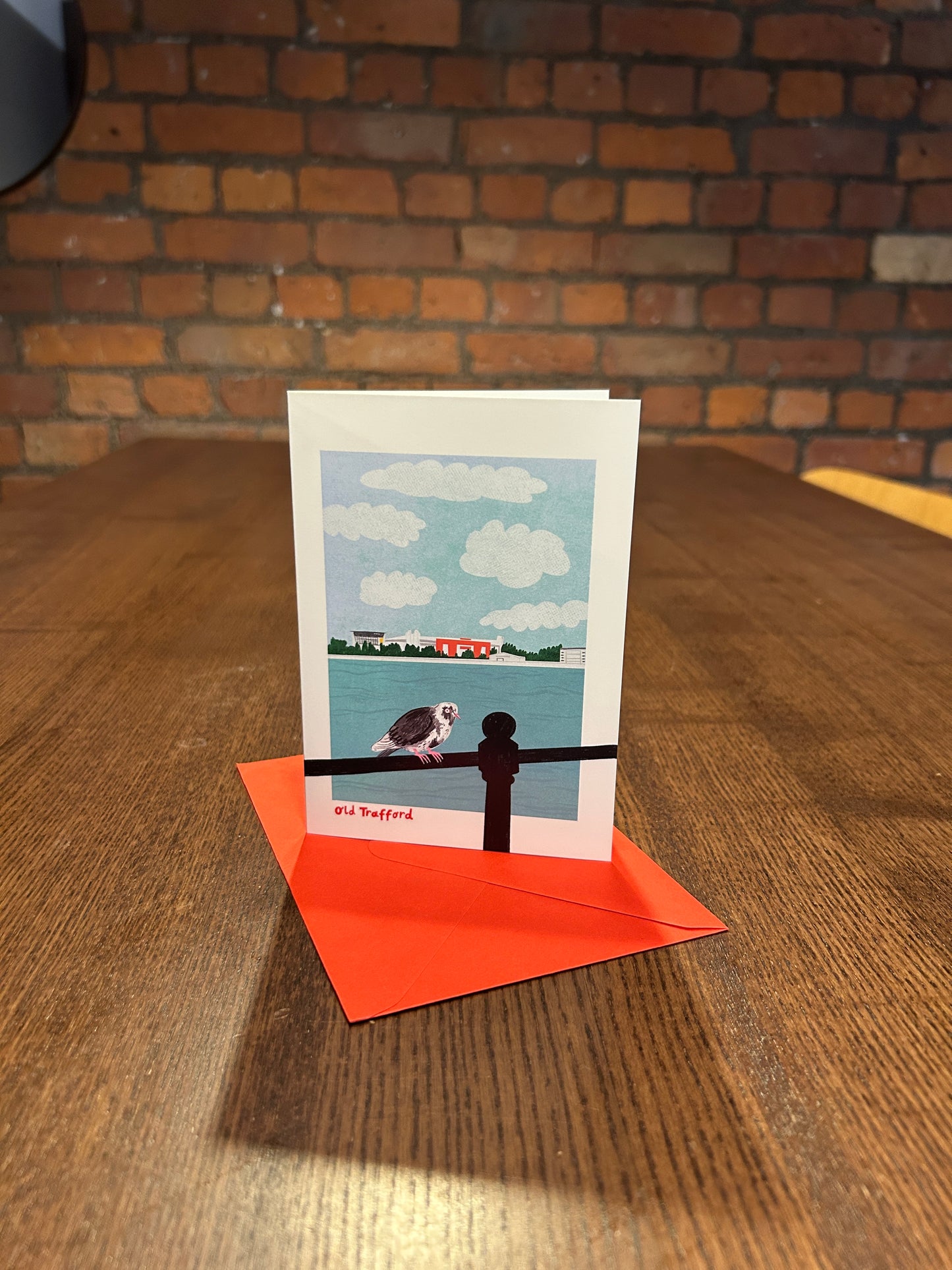 Birds Eye View Old Trafford Greetings Card