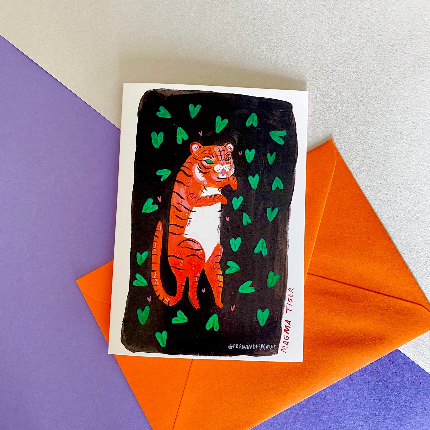 Sneaking Tiger Greeting Card