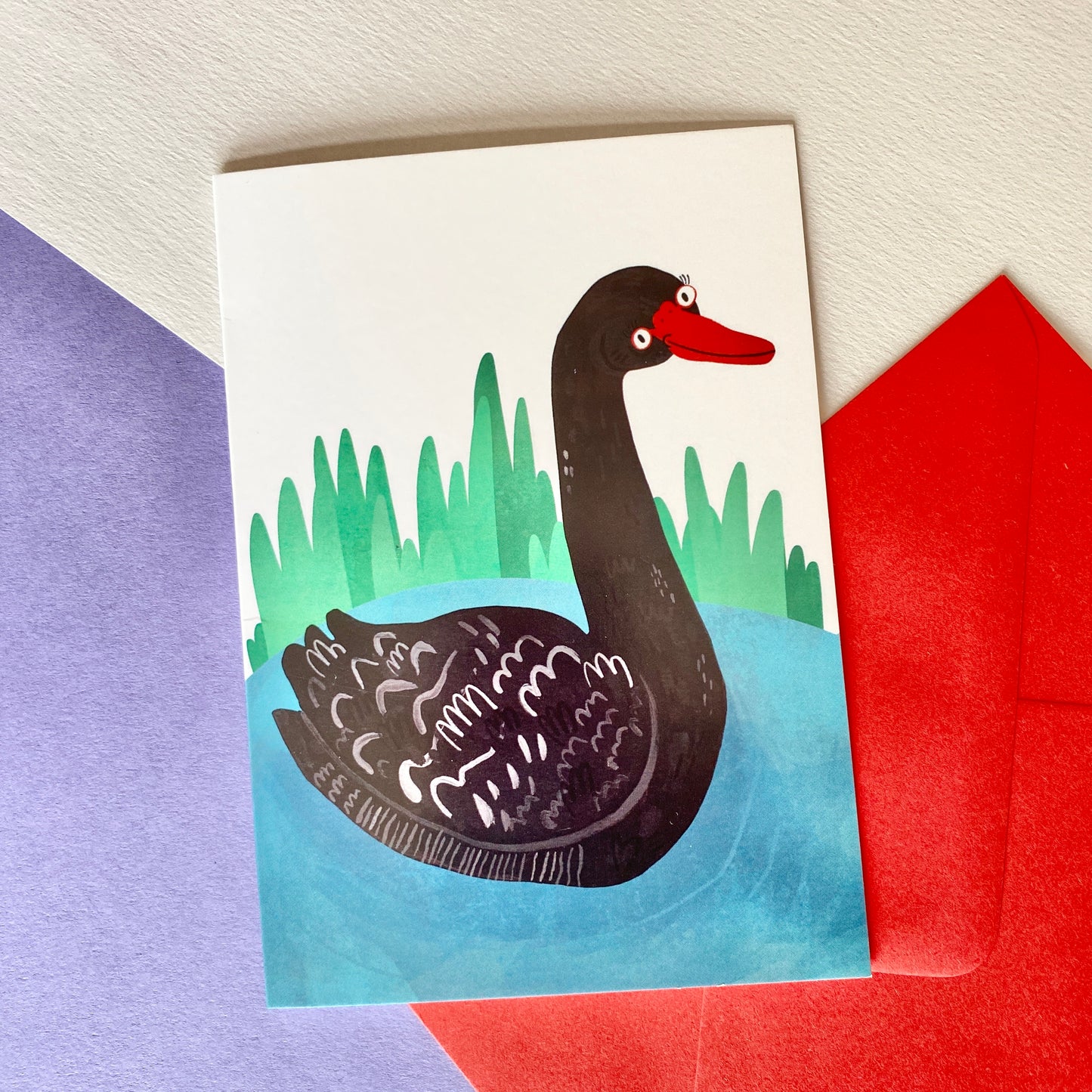 Black Swan Greeting Card