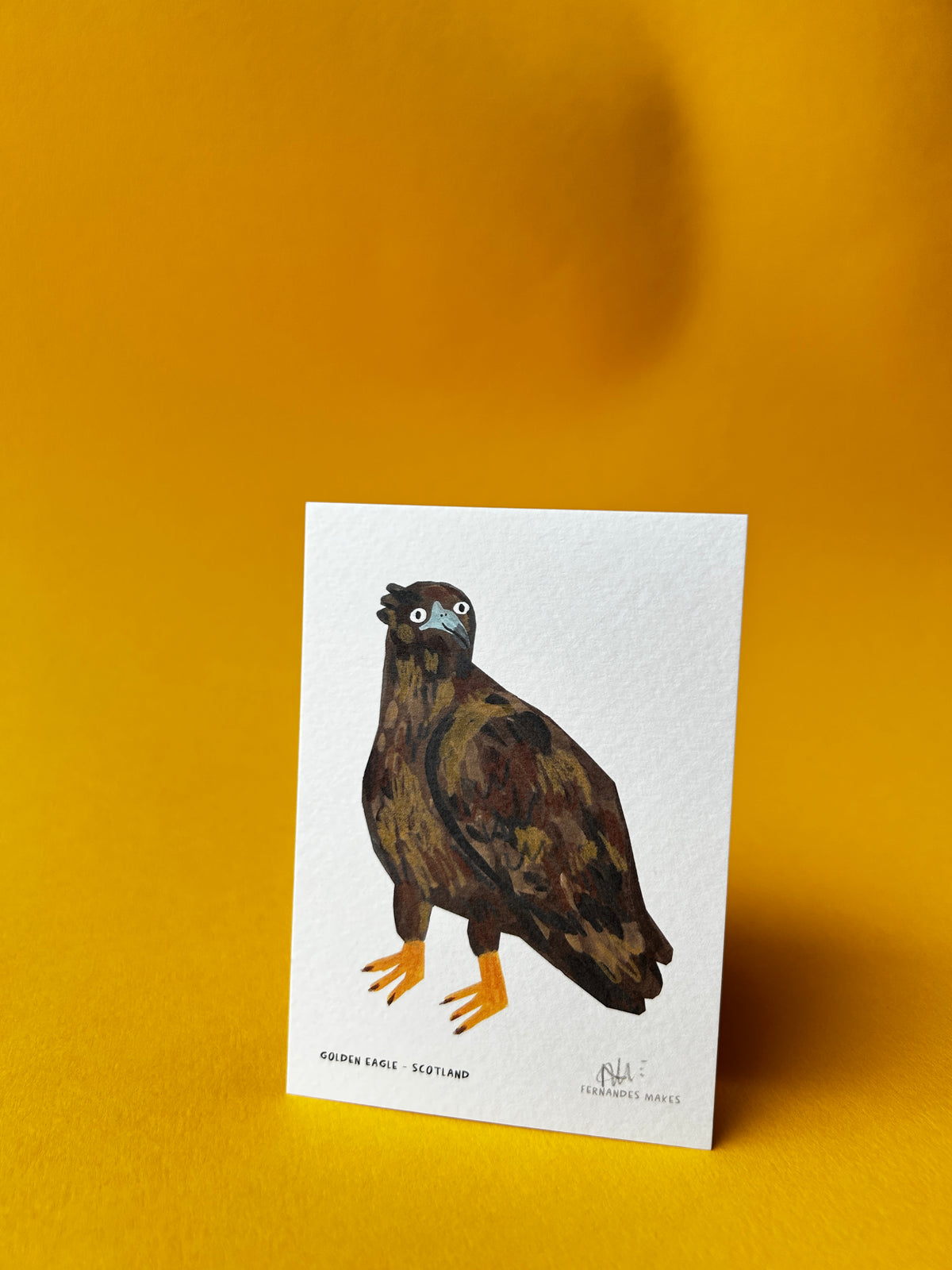 Golden Eagle World Birds Mini Print (A7)