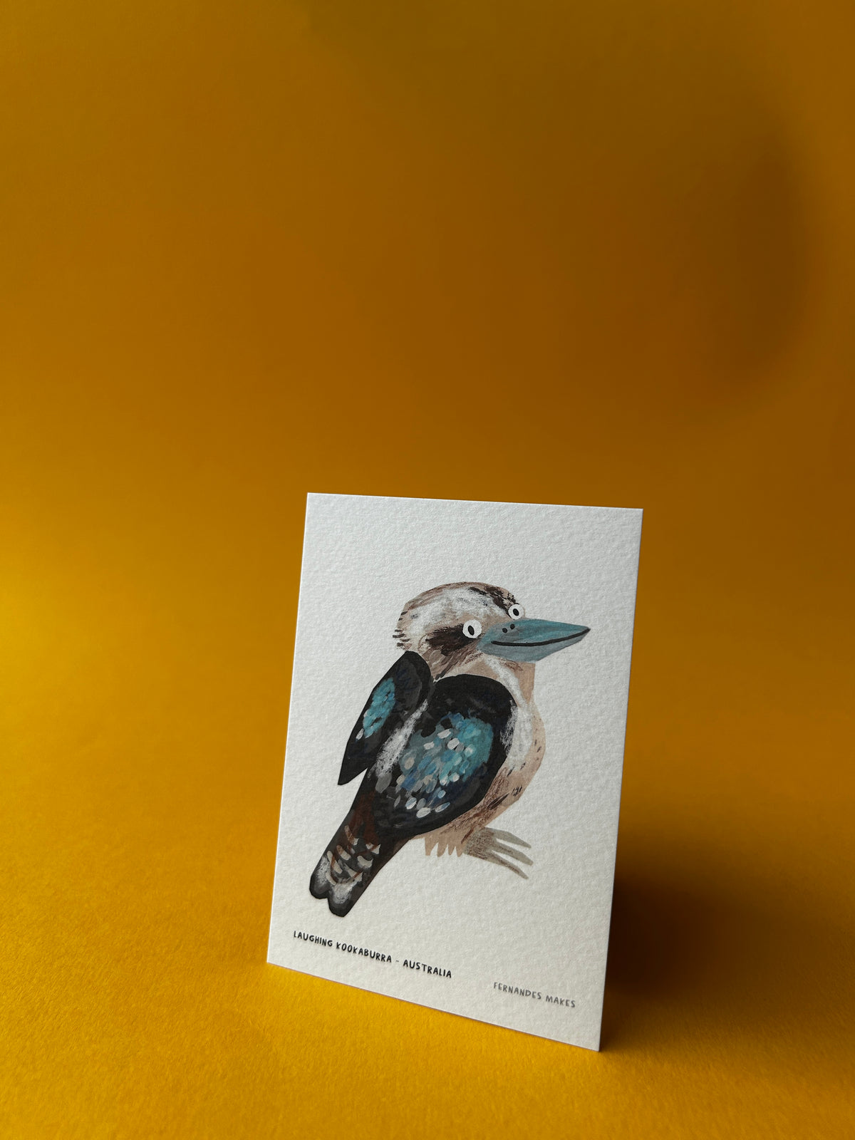 Laughing Kookaburra / Australia / World Birds Mini Print (A7)