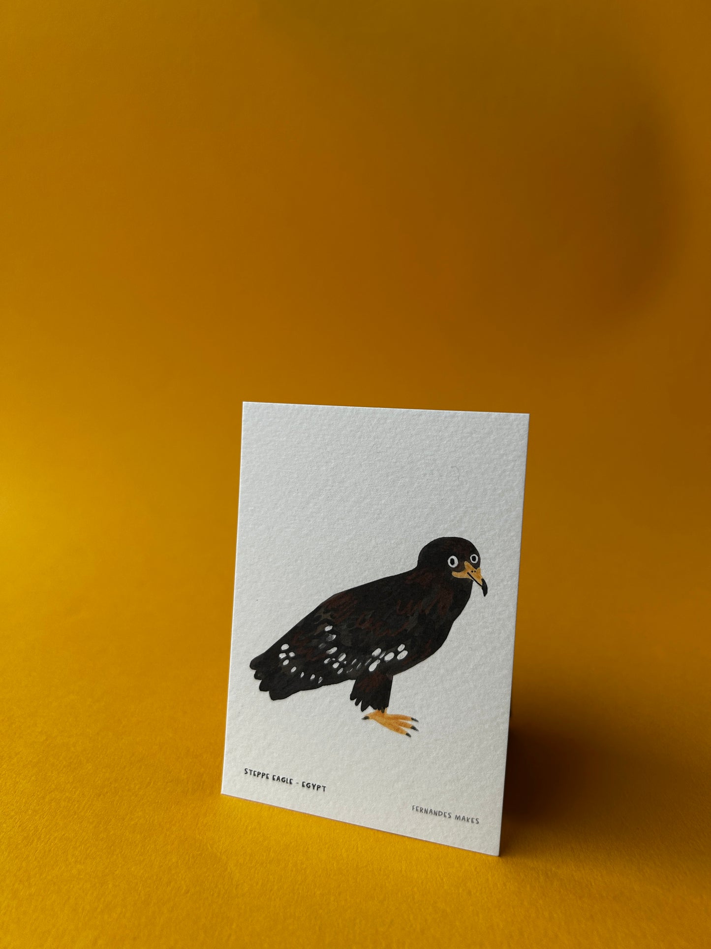 Steppe Eagle / Egypt / World Birds Mini Print (A7)