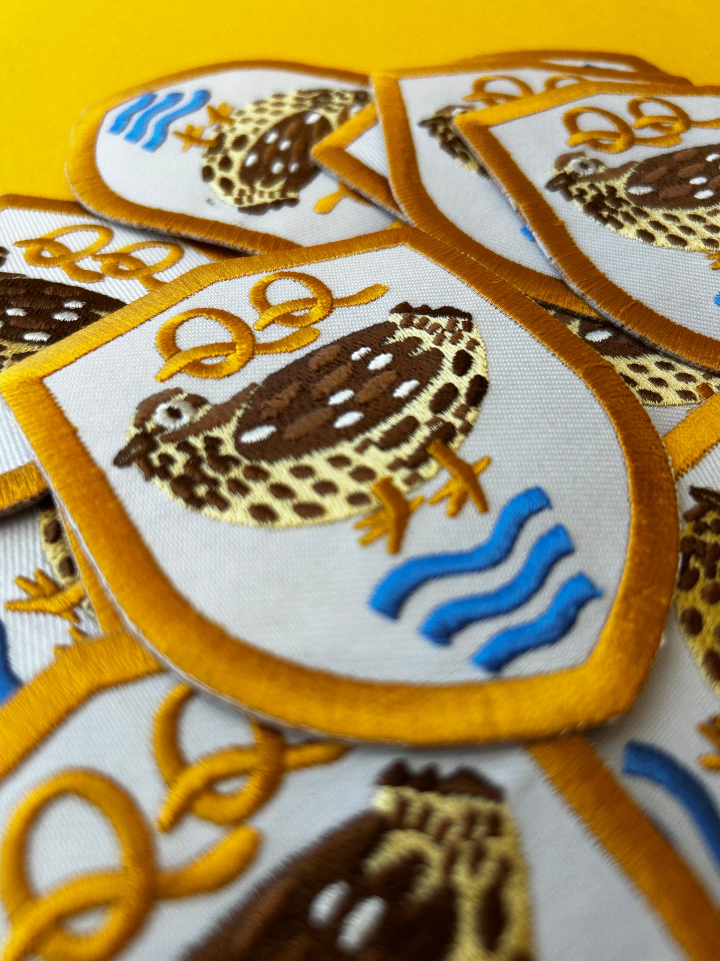 Quails Team (Football style) Embroidered Iron-On Patch