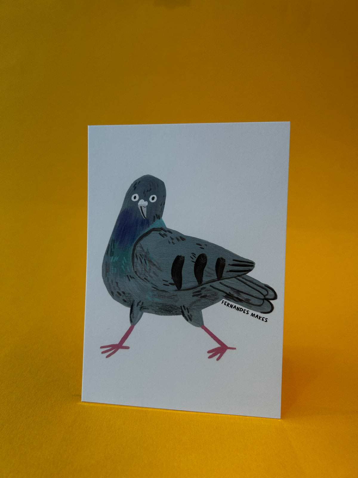 Happy Pigeon Pal / Paprika / Postcard
