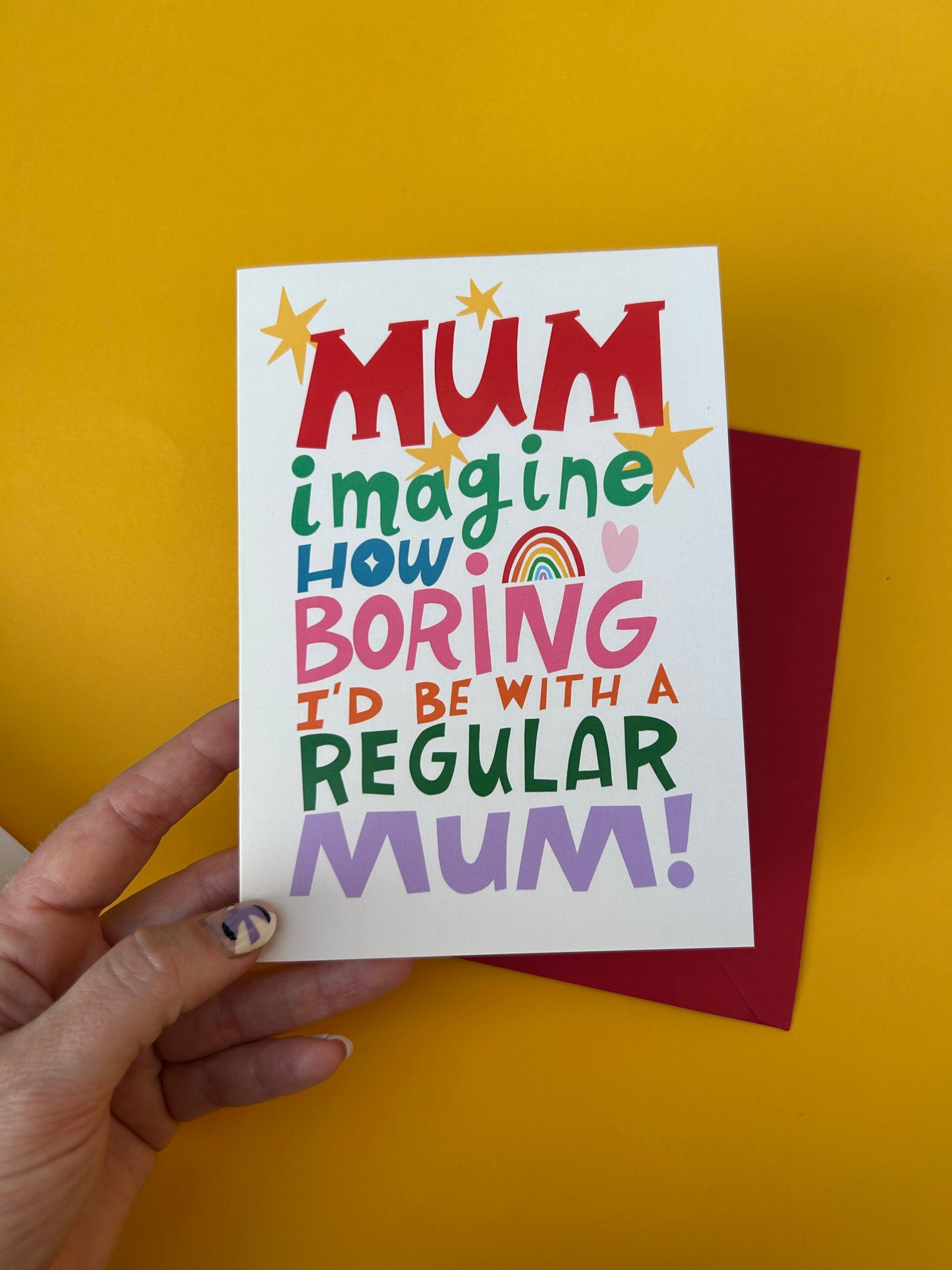 Regular Mum Greeting Card