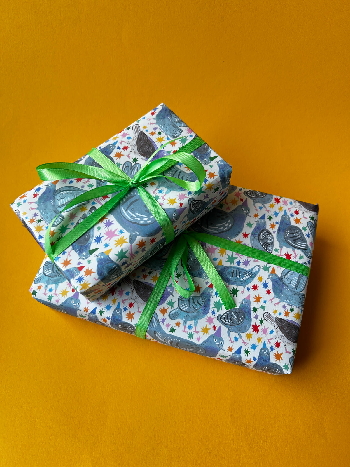 Party Pigeons Gift Wrap Sheets (3pk)