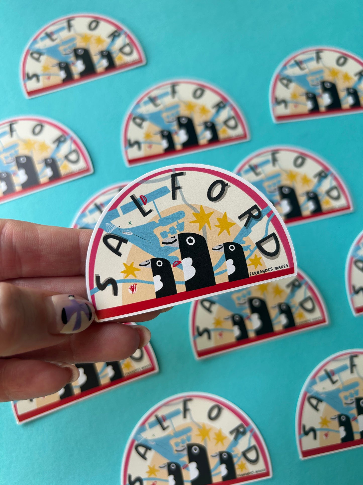 Salford Map Sticker