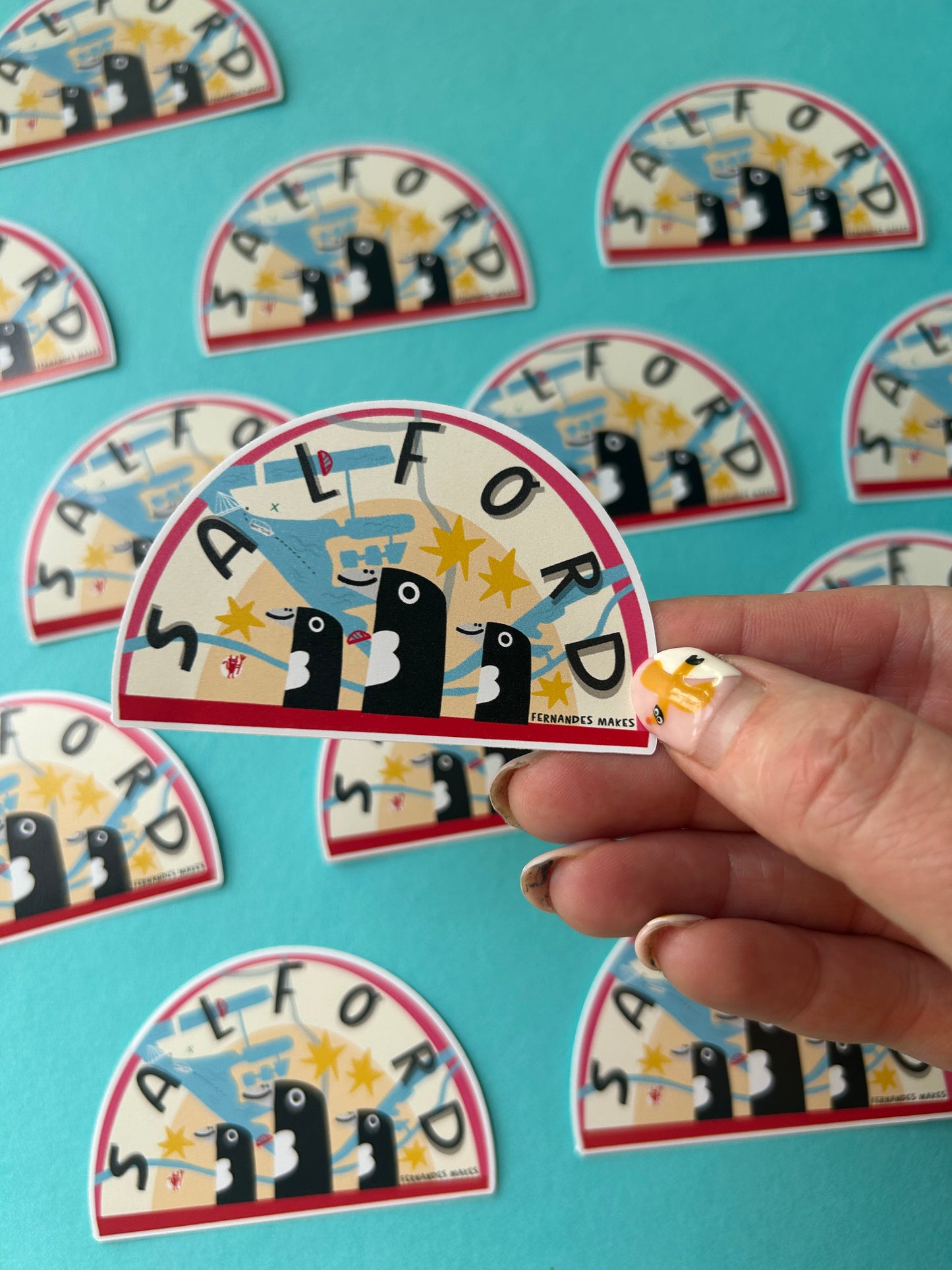 Salford Map Sticker