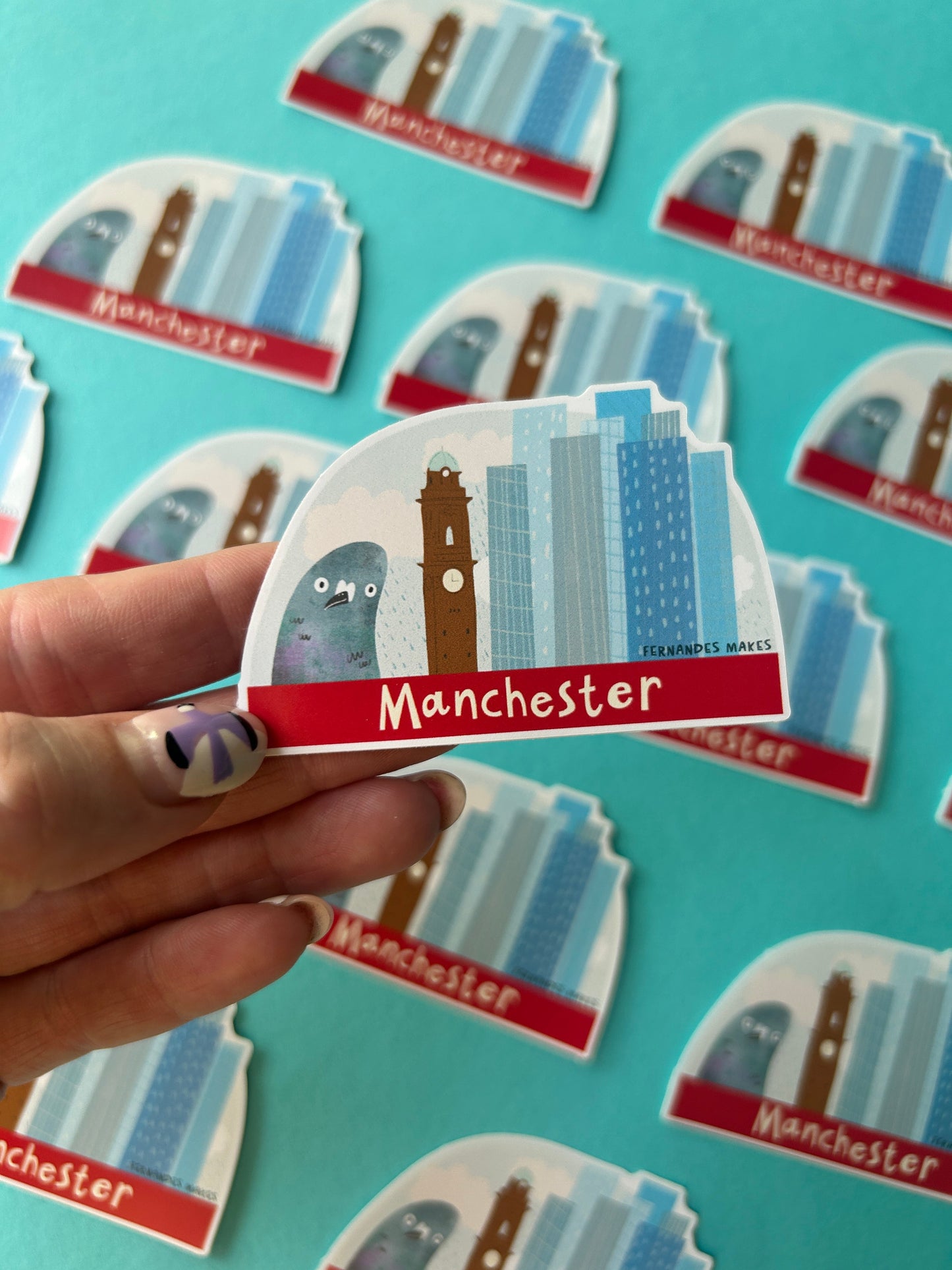 Manchester Skyline Sticker