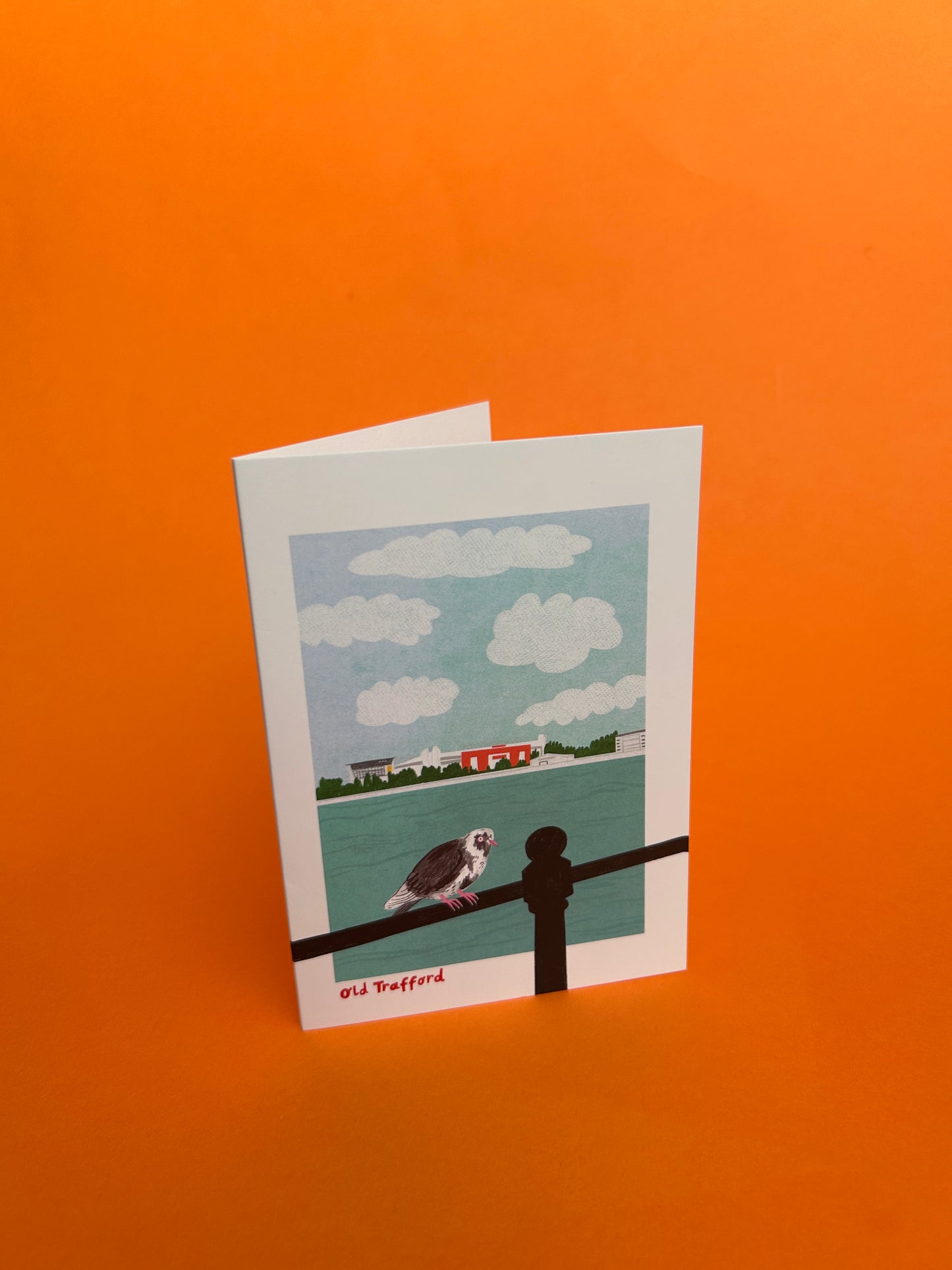 Birds Eye View Old Trafford Greetings Card
