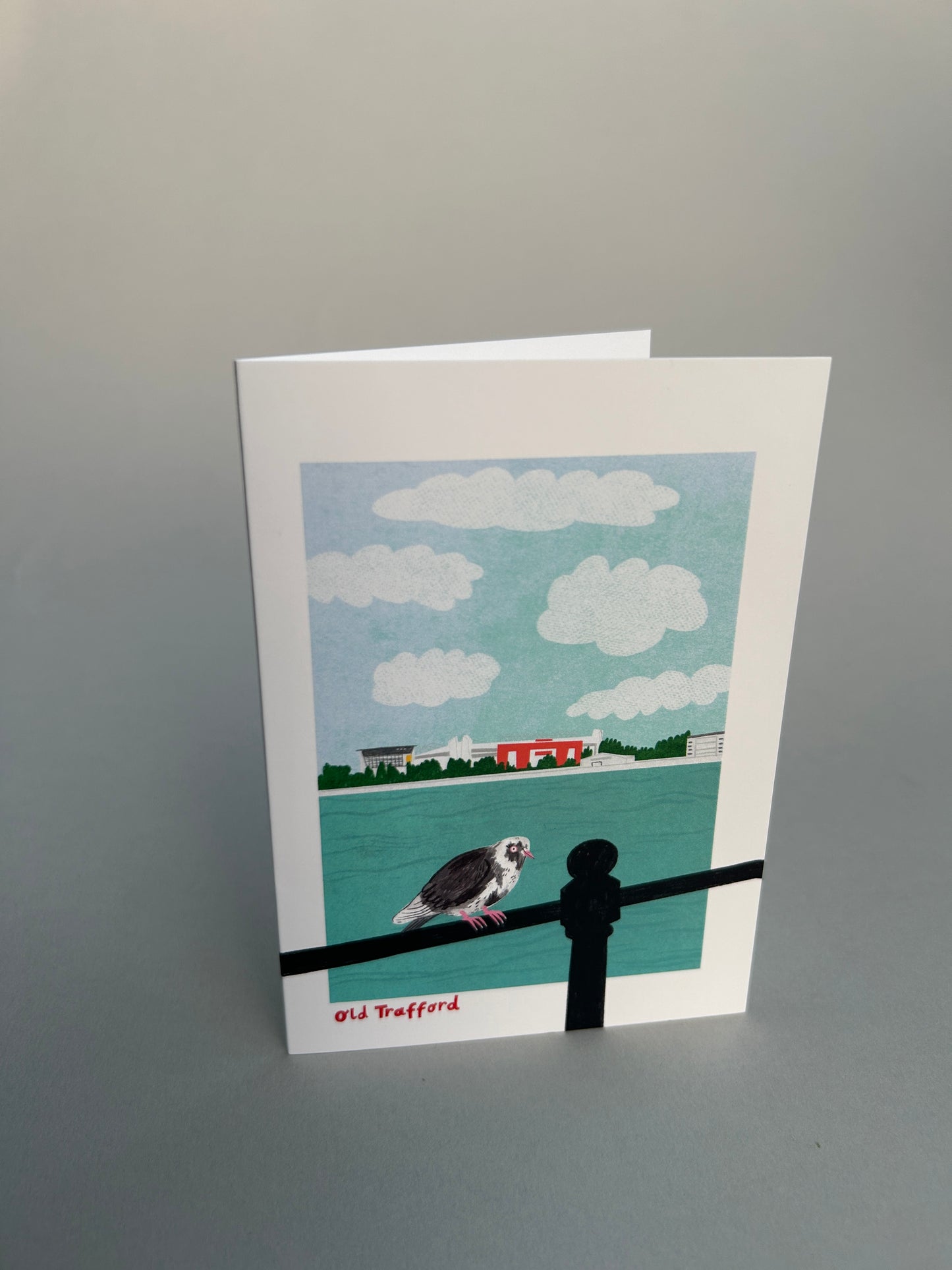 Birds Eye View Old Trafford Greetings Card