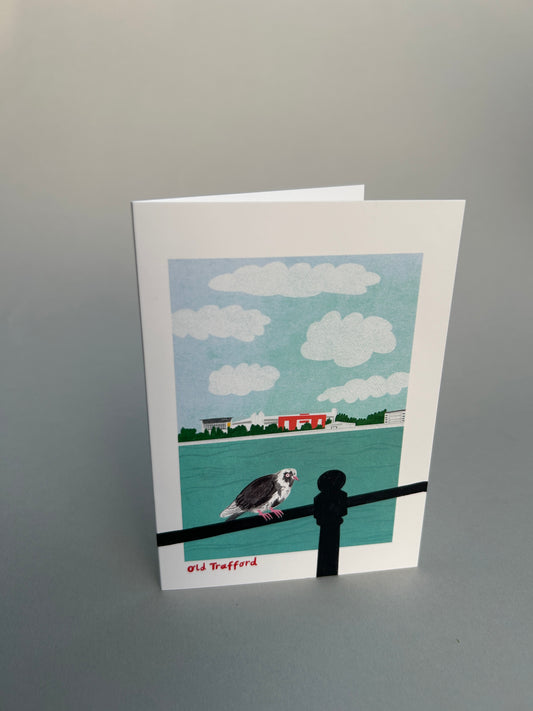 Birds Eye View Old Trafford Greetings Card