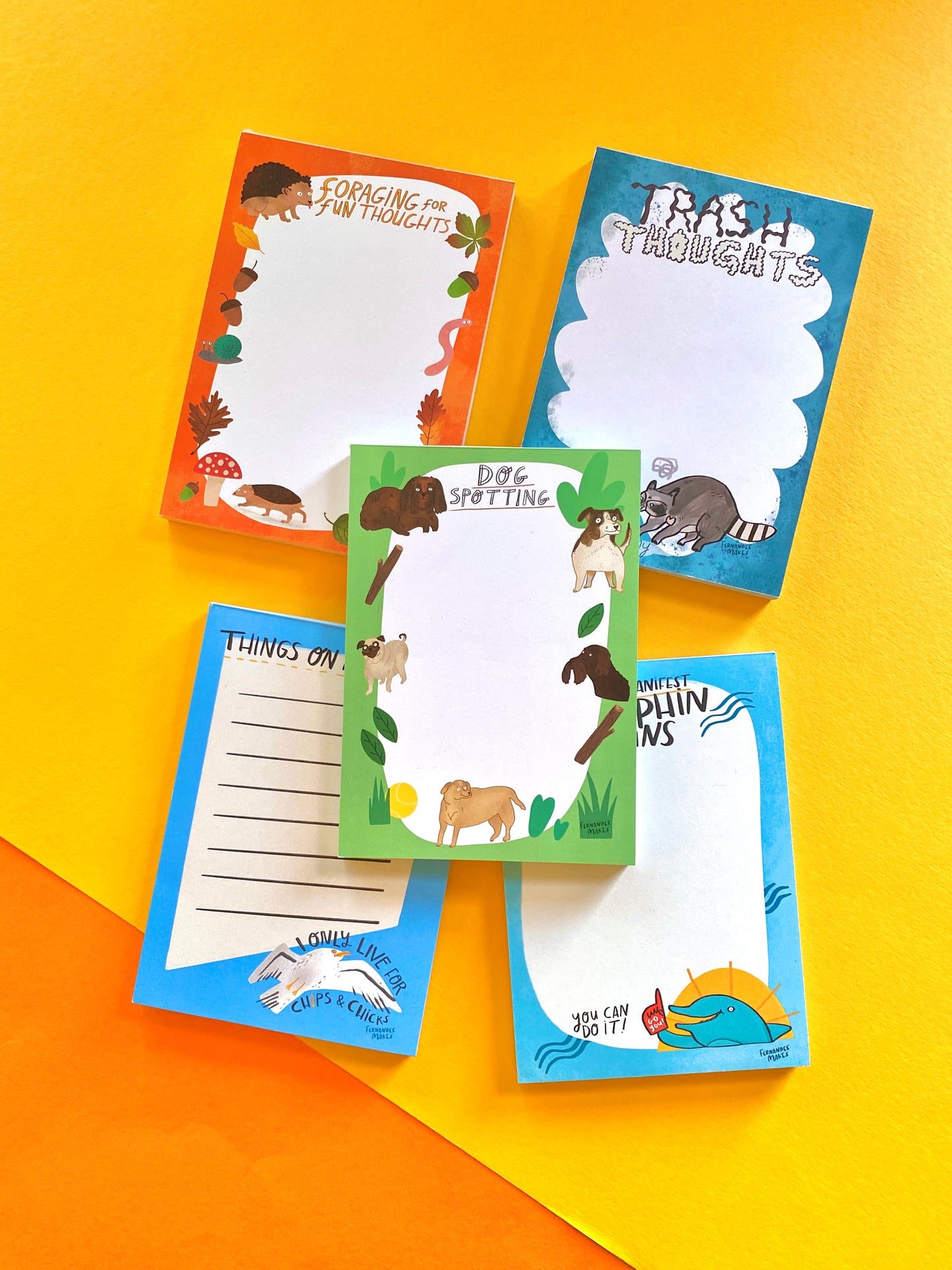 Trash Thoughts Raccoon Notepad