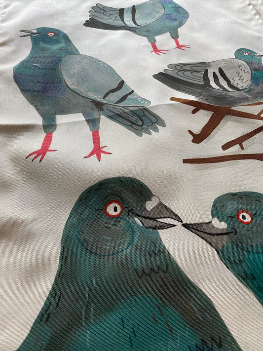 Pigeon Tea Towel