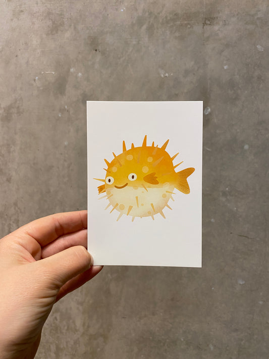 Puffa Fish Postcard