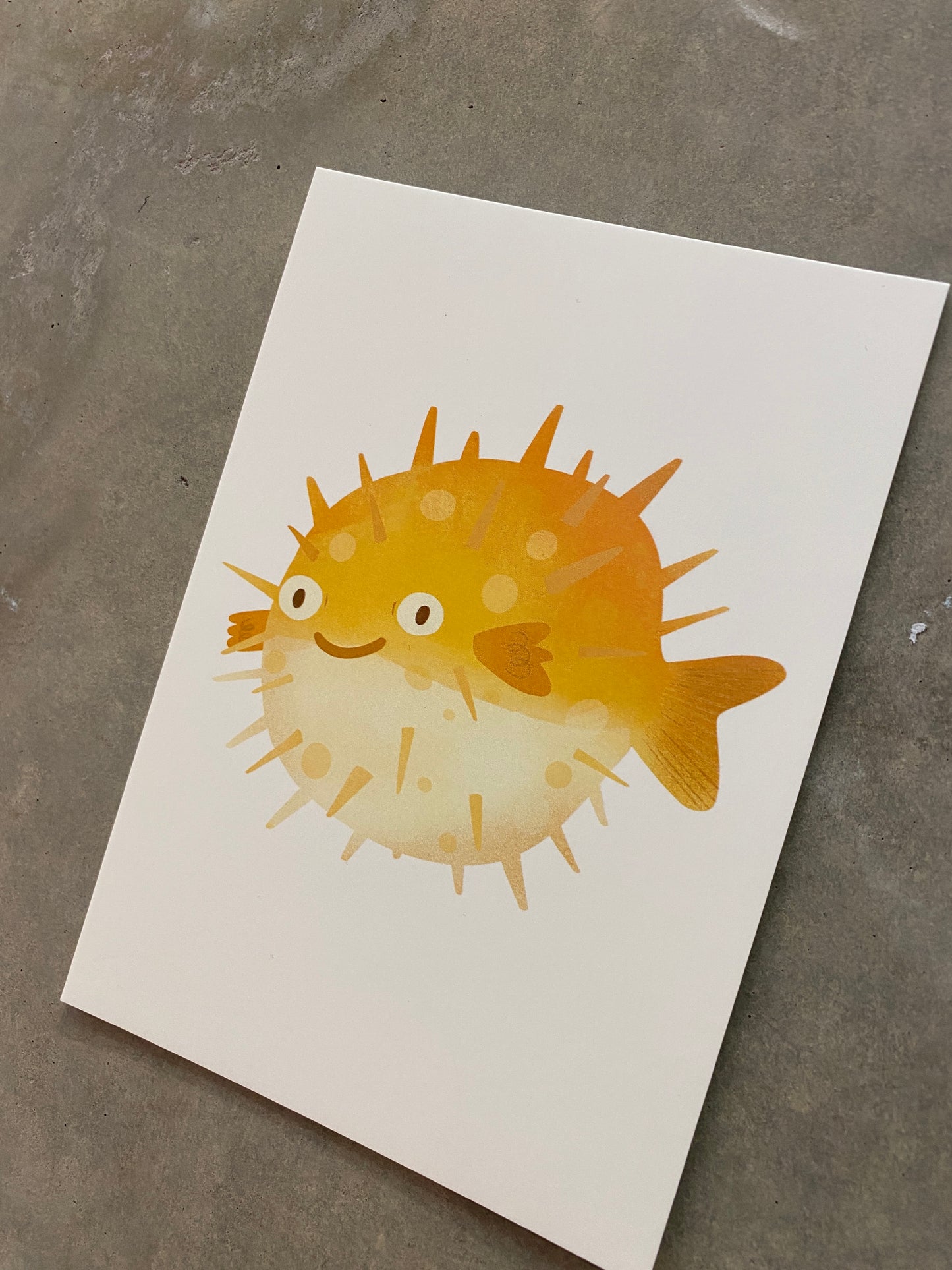 Puffa Fish Postcard