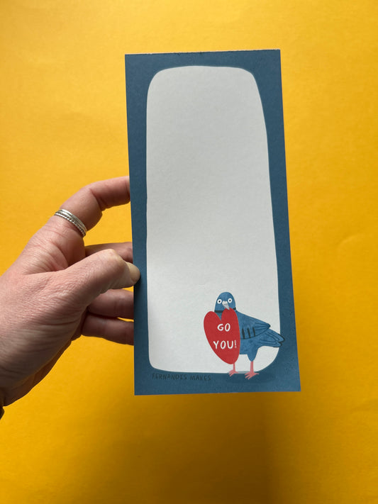 Go You! Pigeon DL Notepad