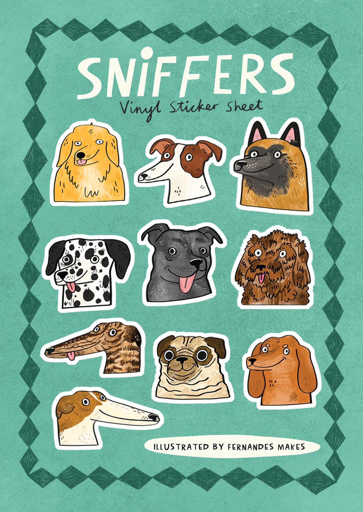 Dogs Vinyl Sticker Sheet