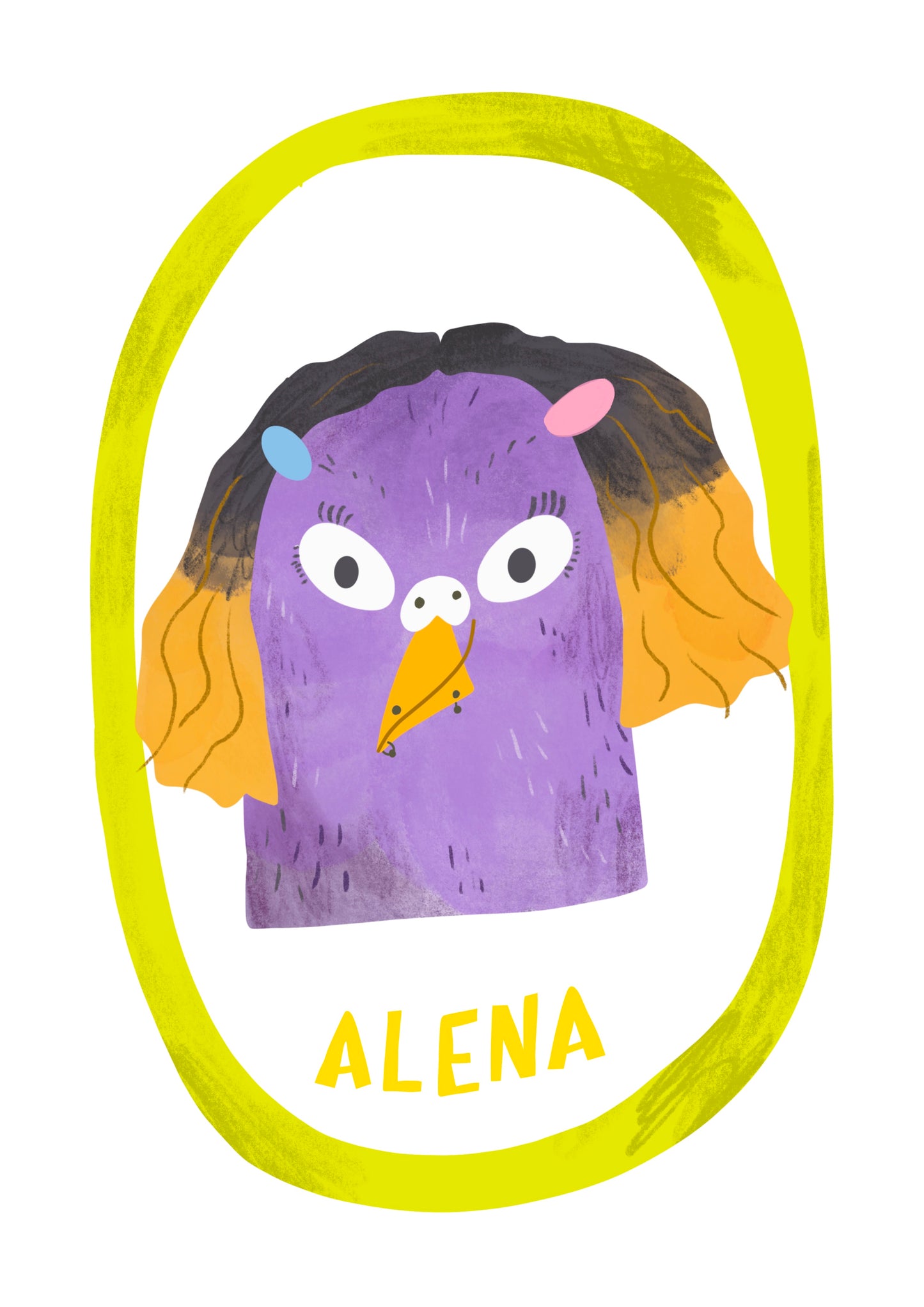 Digital Pigeon Portrait